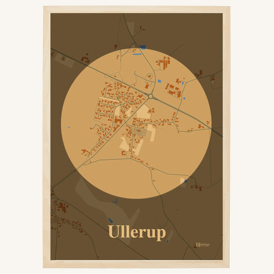 Ullerup Plakat – Lys pastel brun