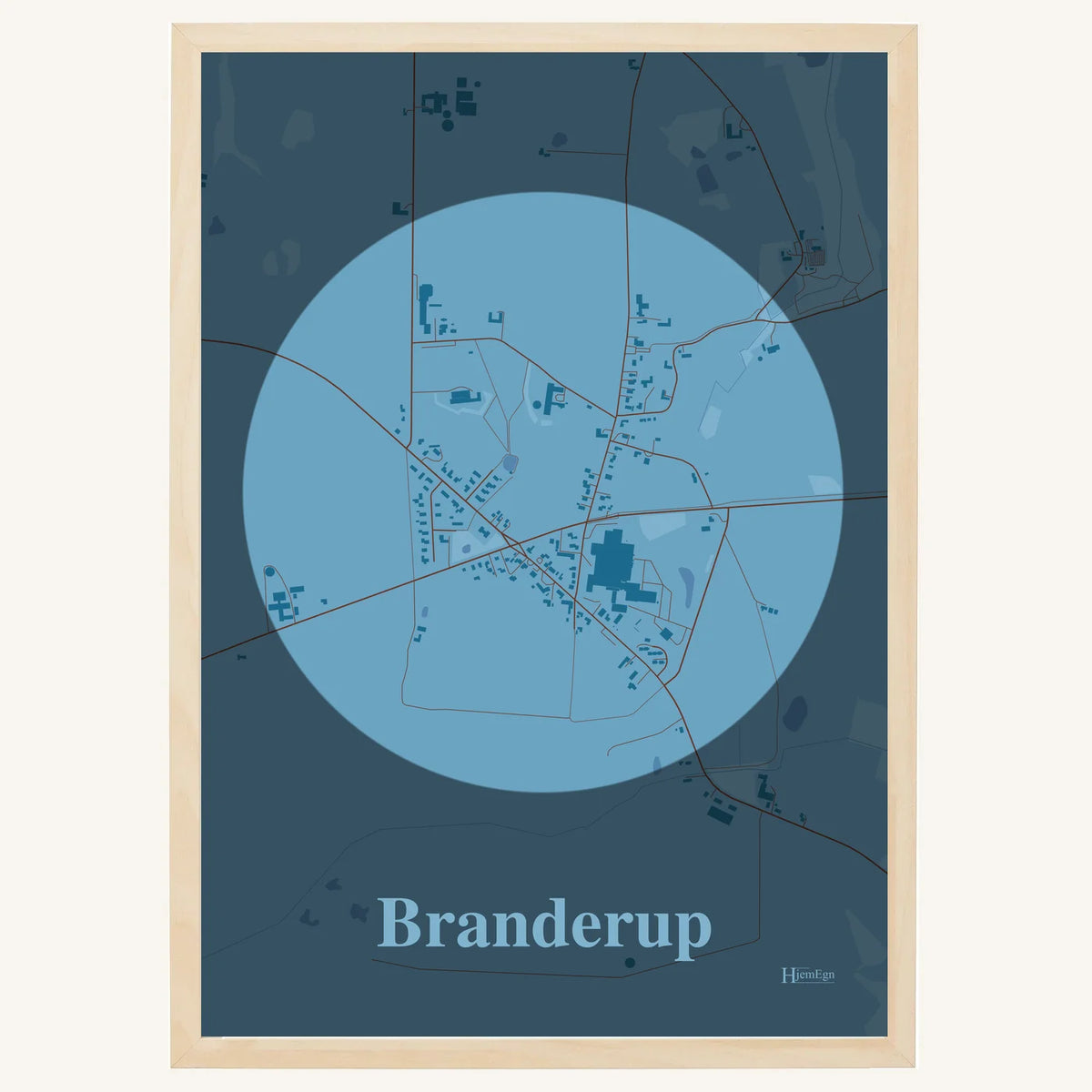 Branderup plakat – Centrum 2026 – Lys pastel blå