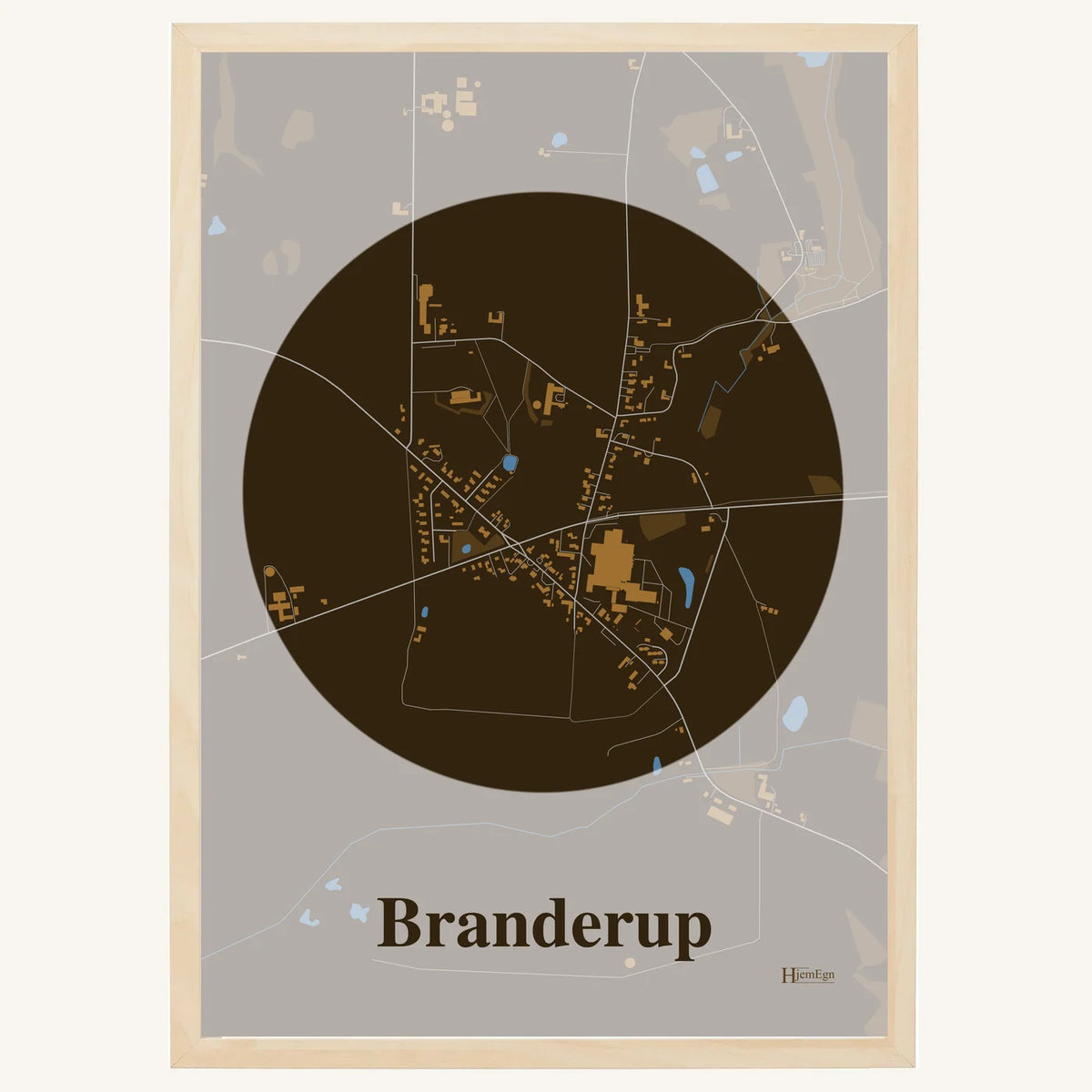 Branderup plakat – Centrum 2026 – Mørk brun