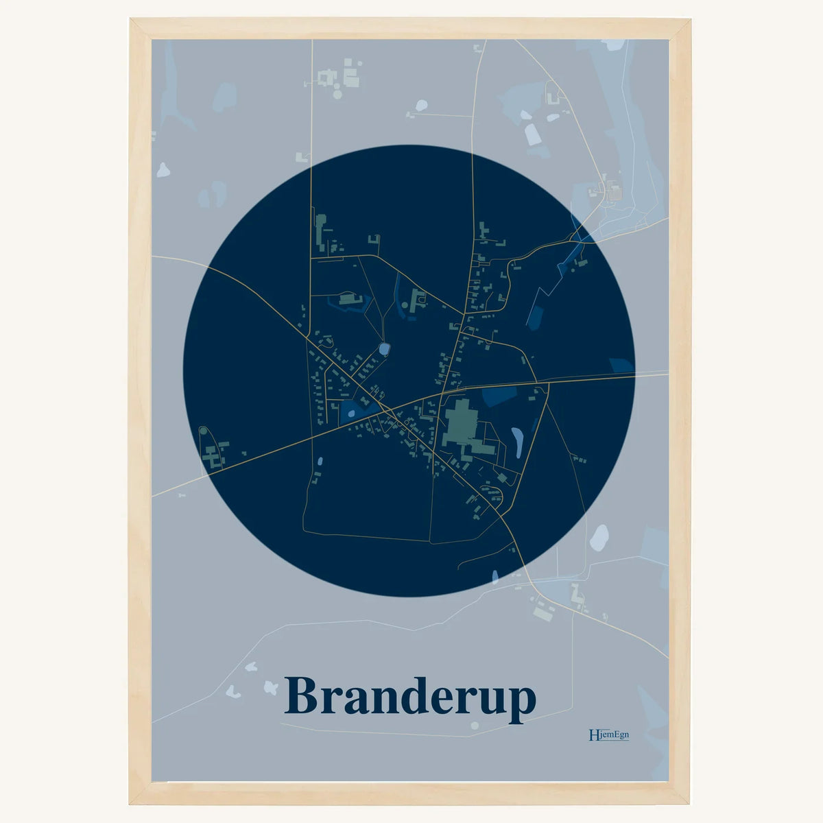 Branderup plakat – Centrum 2026 – Mørk blå