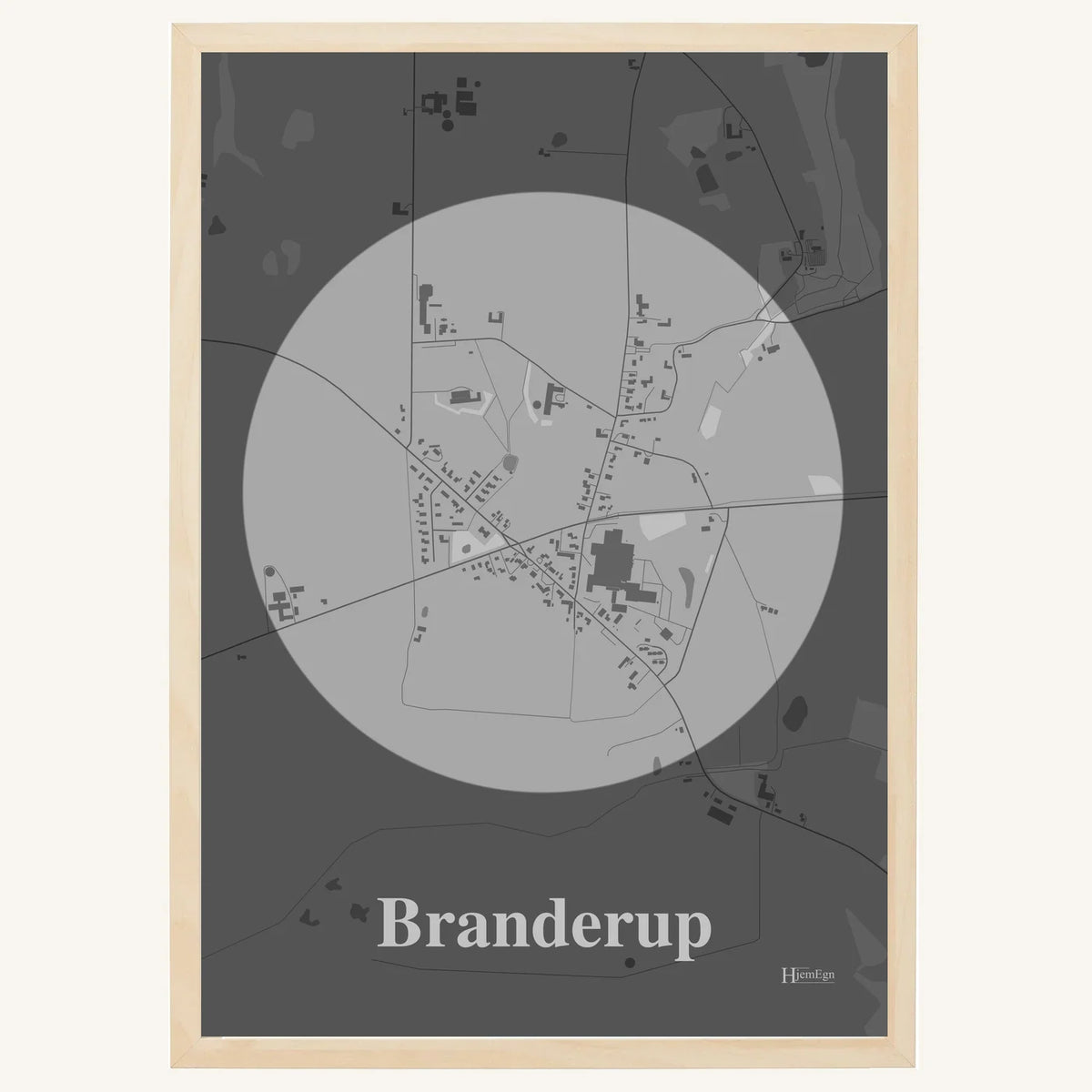 Branderup plakat – Centrum 2026 – Lys pastel grå
