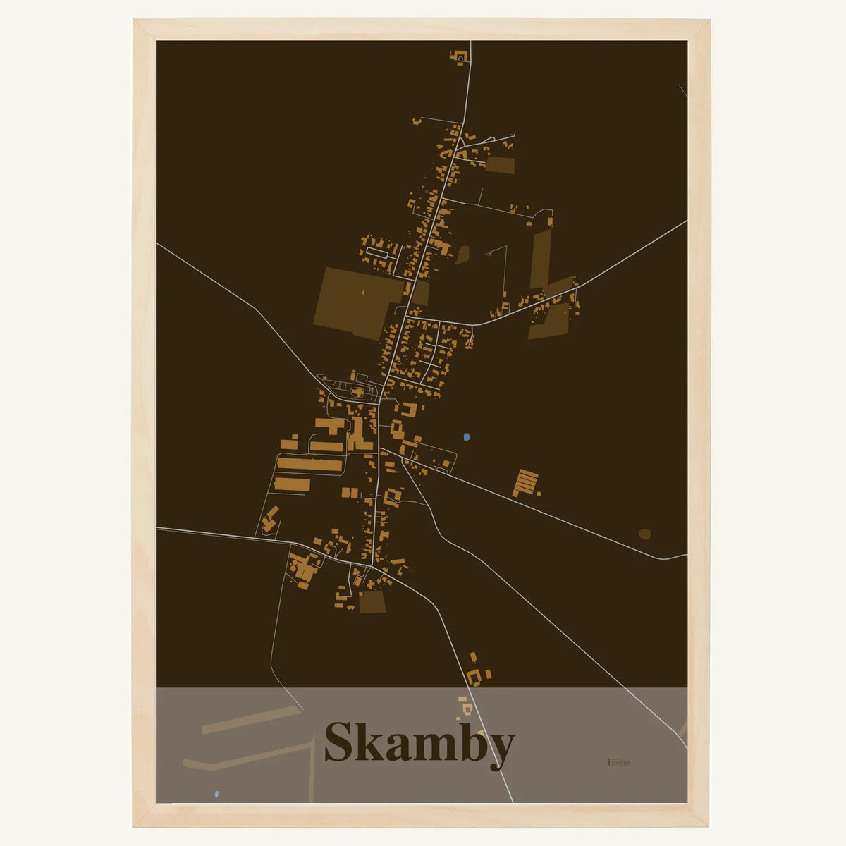 Skamby plakat – Firkantet 2026 – Mørk brun