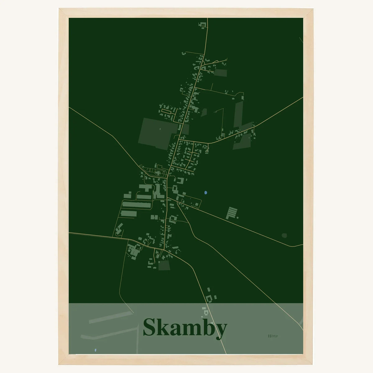 Skamby plakat – Firkantet 2026 – Mørk grøn