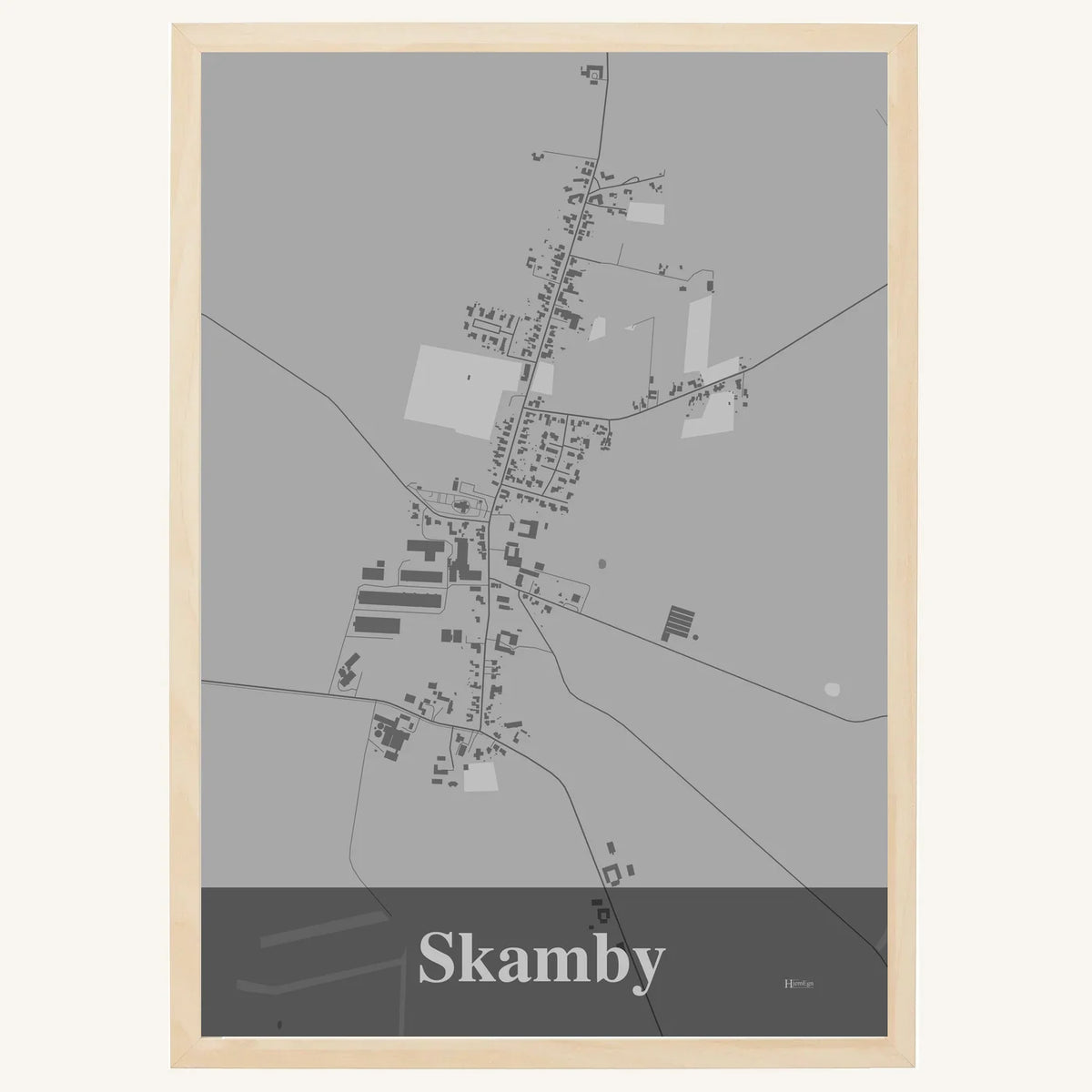 Skamby plakat – Firkantet 2026 – Lys pastel grå