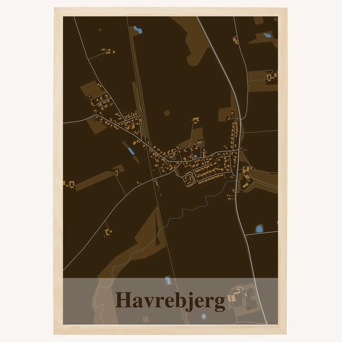 Havrebjerg plakat – Firkantet 2026 – Mørk brun