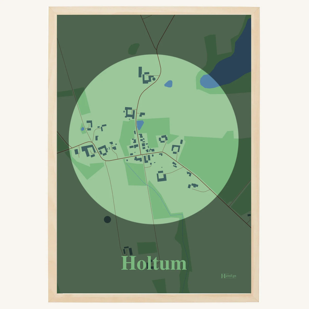 Holtum plakat – Centrum 2026 – Lys pastel grøn