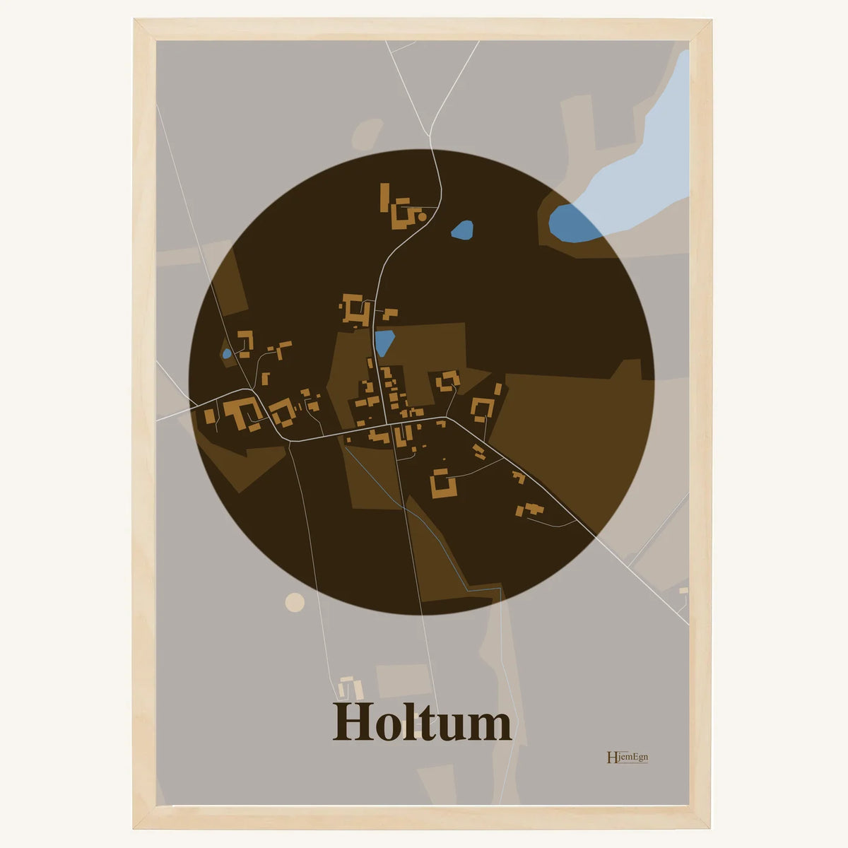 Holtum plakat – Centrum 2026 – Mørk brun