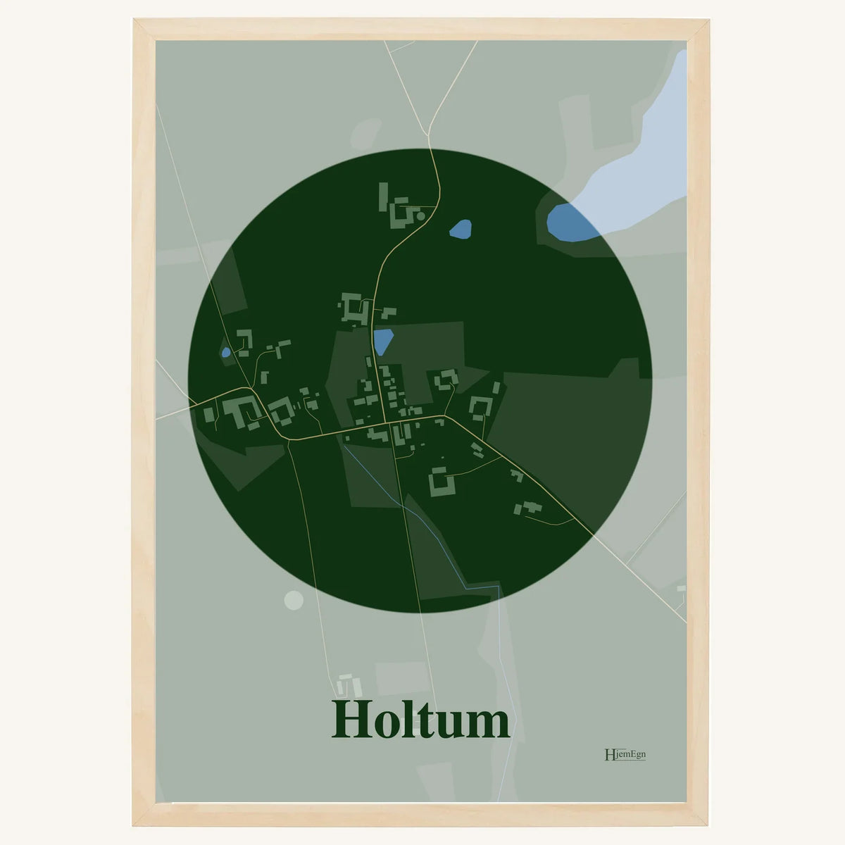 Holtum plakat – Centrum 2026 – Mørk grøn