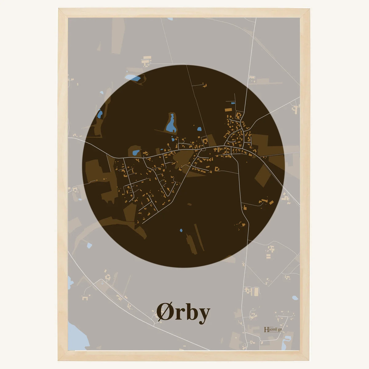 Ørby plakat – Centrum 2026 – Mørk brun
