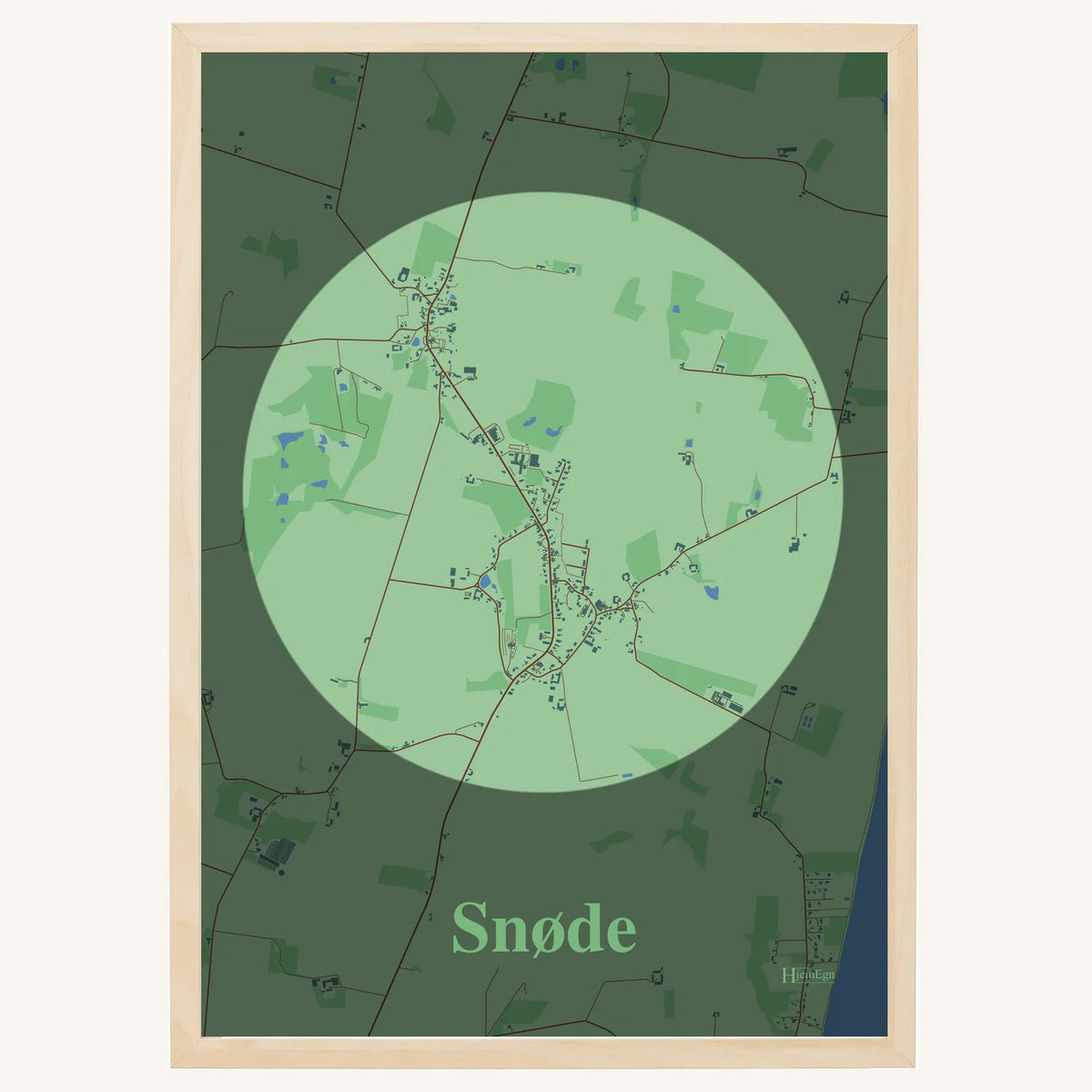 Snøde plakat – Centrum 2026 – Lys pastel grøn