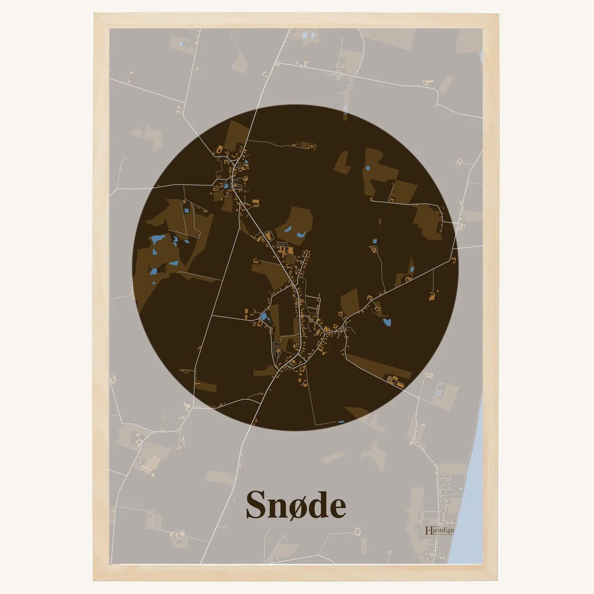 Snøde plakat – Centrum 2026 – Mørk brun