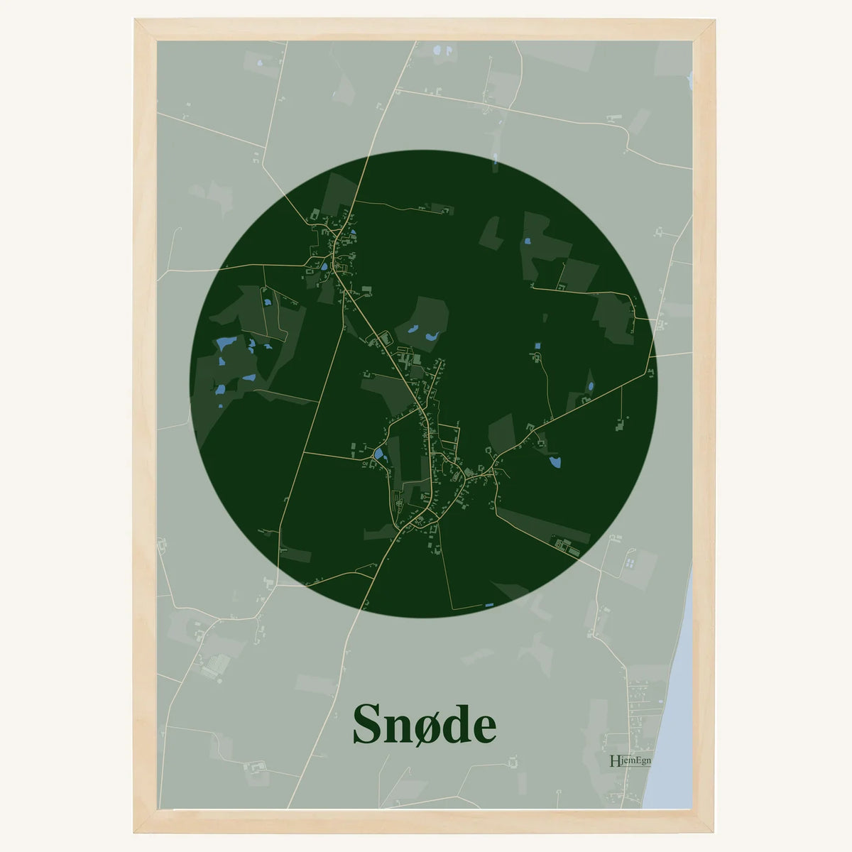 Snøde plakat – Centrum 2026 – Mørk grøn