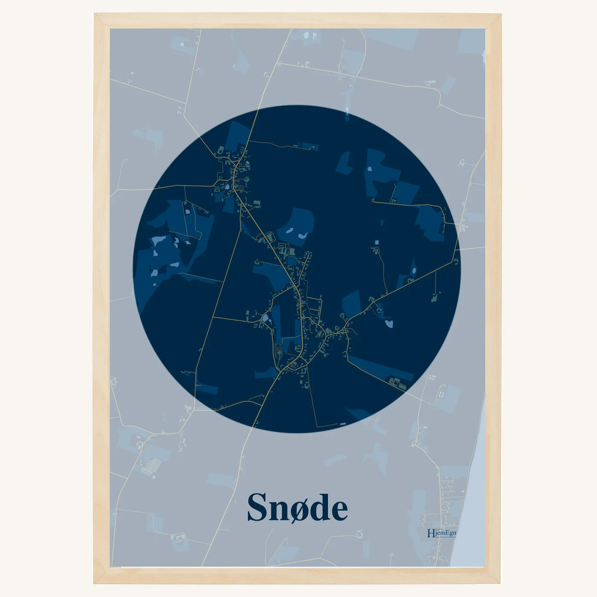 Snøde plakat – Centrum 2026 – Mørk blå