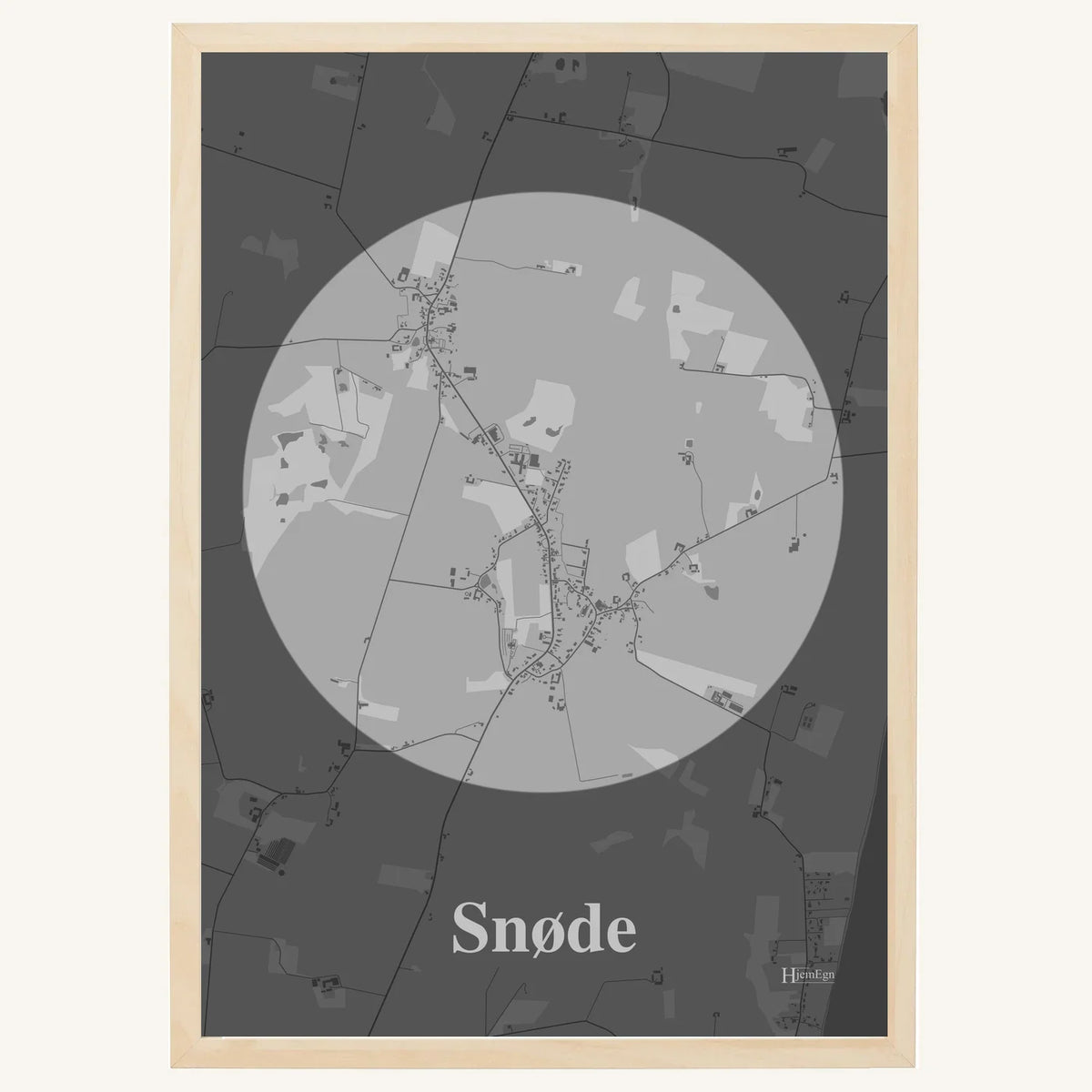 Snøde plakat – Centrum 2026 – Lys pastel grå