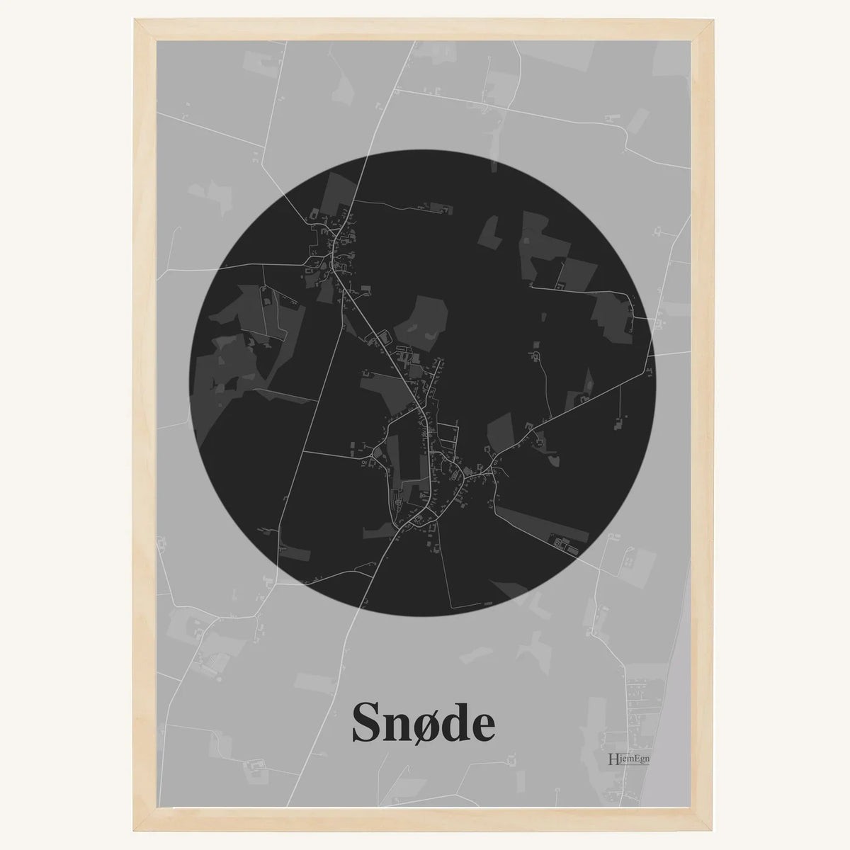 Snøde plakat – Centrum 2026 – Mørk grå