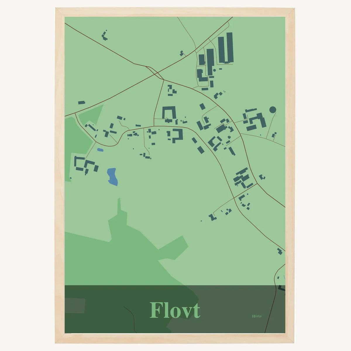Flovt plakat – Firkantet 2026 – Lys pastel grøn