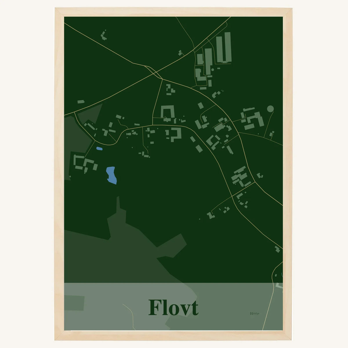 Flovt plakat – Firkantet 2026 – Mørk grøn