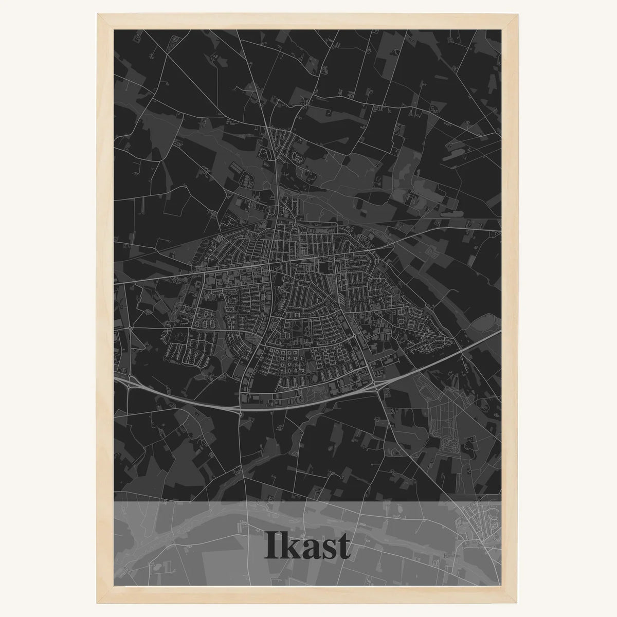 Ikast plakat – Firkantet 2026 – Mørk grå