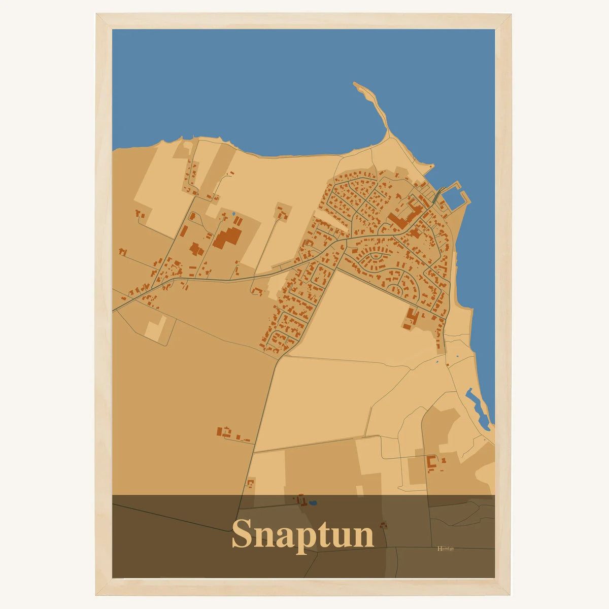 Snaptun plakat – Firkantet 2026 – Lys pastel brun