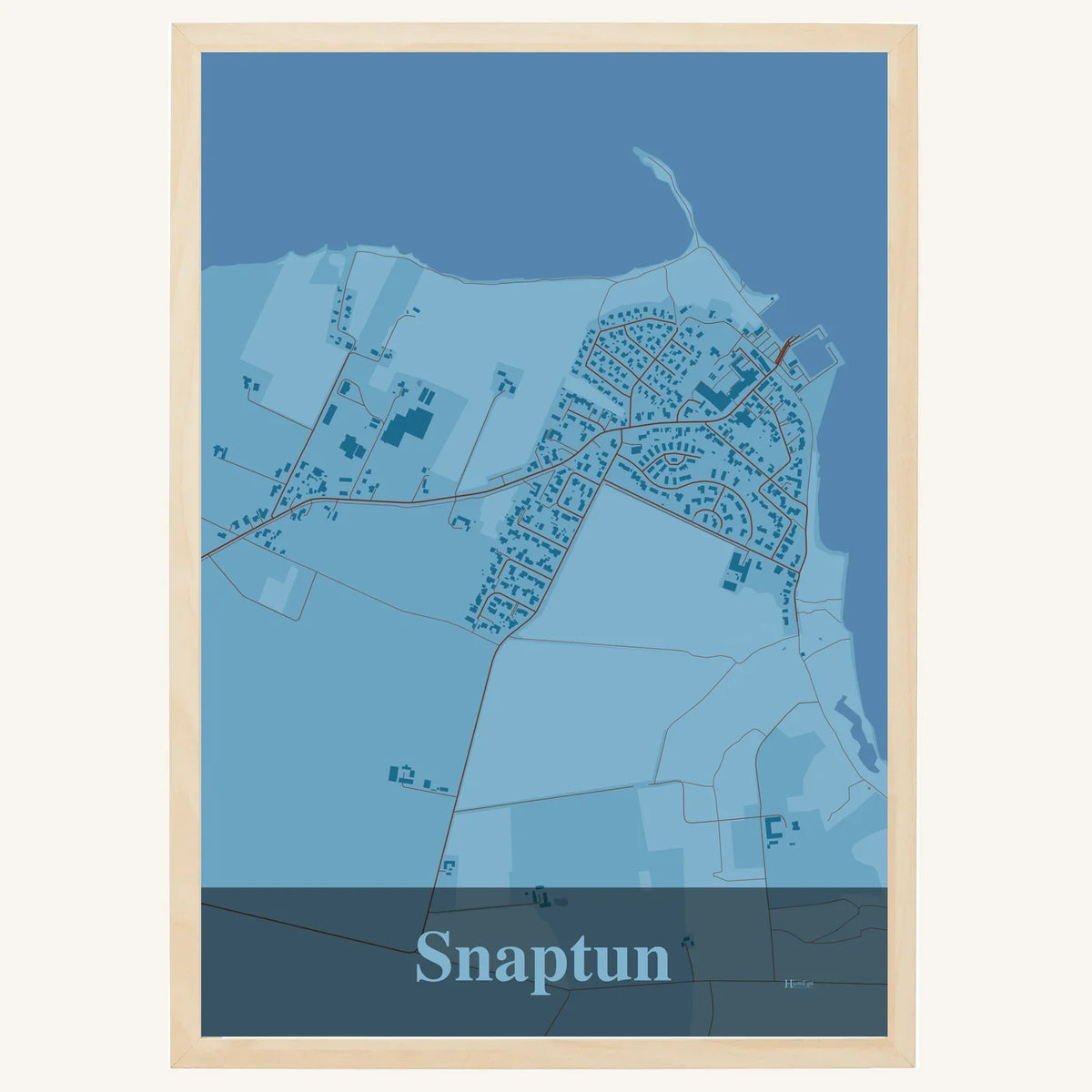 Snaptun plakat – Firkantet 2026 – Lys pastel blå