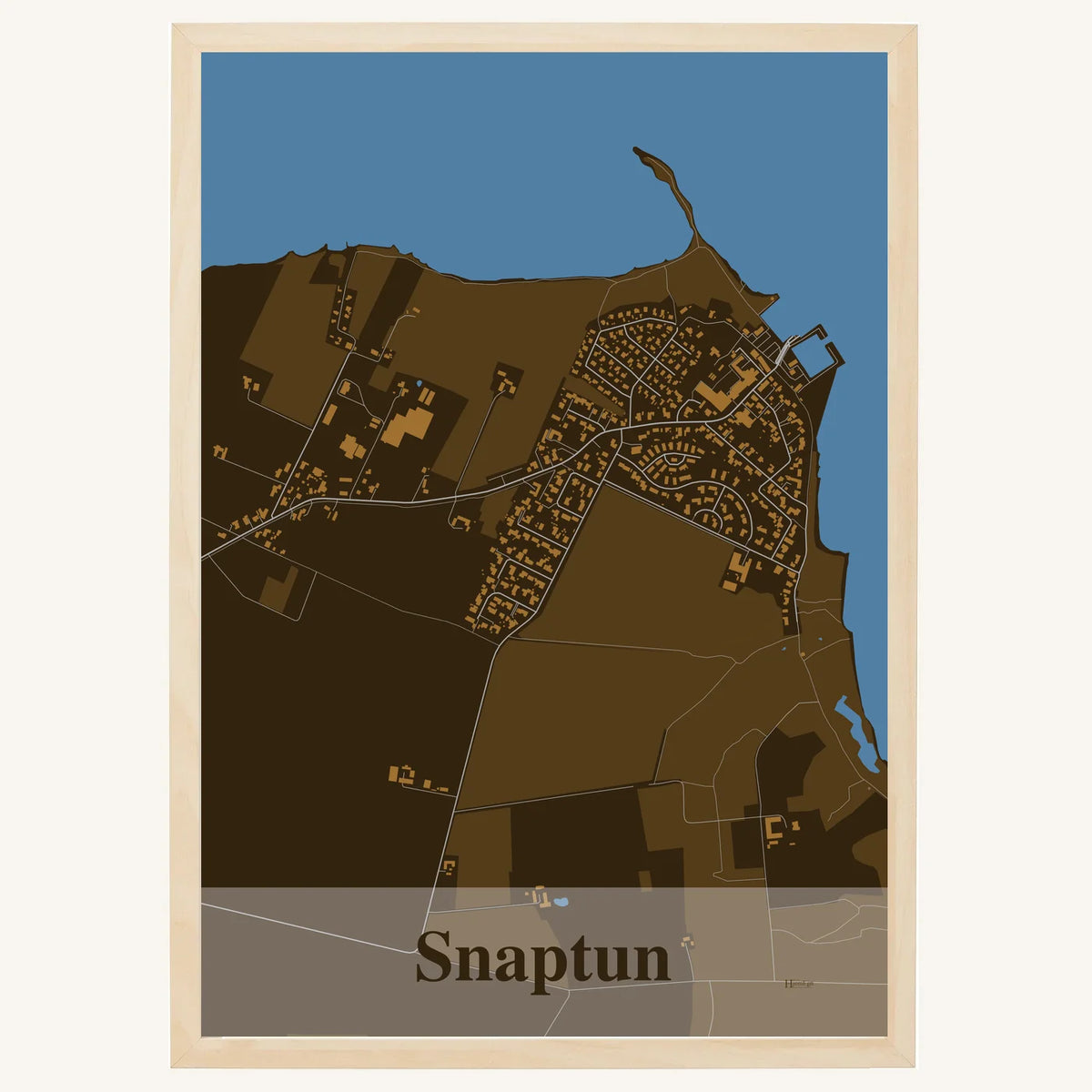 Snaptun plakat – Firkantet 2026 – Mørk brun