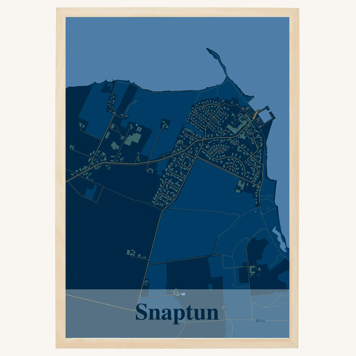 Snaptun plakat – Firkantet 2026 – Mørk blå