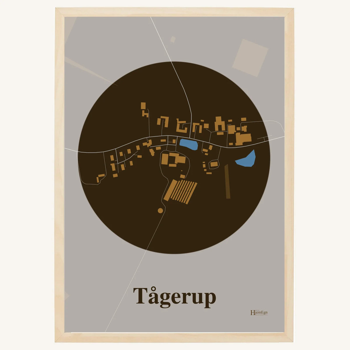 Tågerup plakat – Centrum 2026 – Mørk brun
