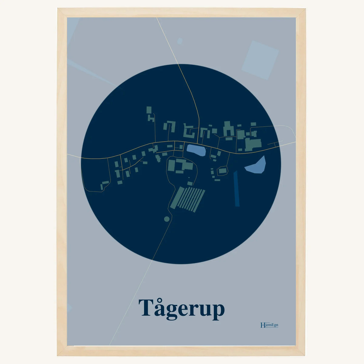 Tågerup plakat – Centrum 2026 – Mørk blå