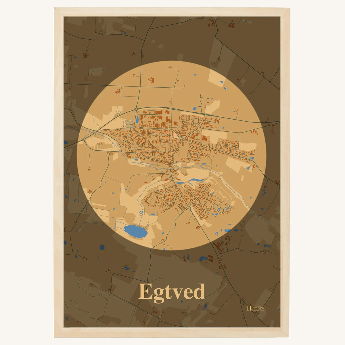 Egtved Plakat – Lys pastel brun