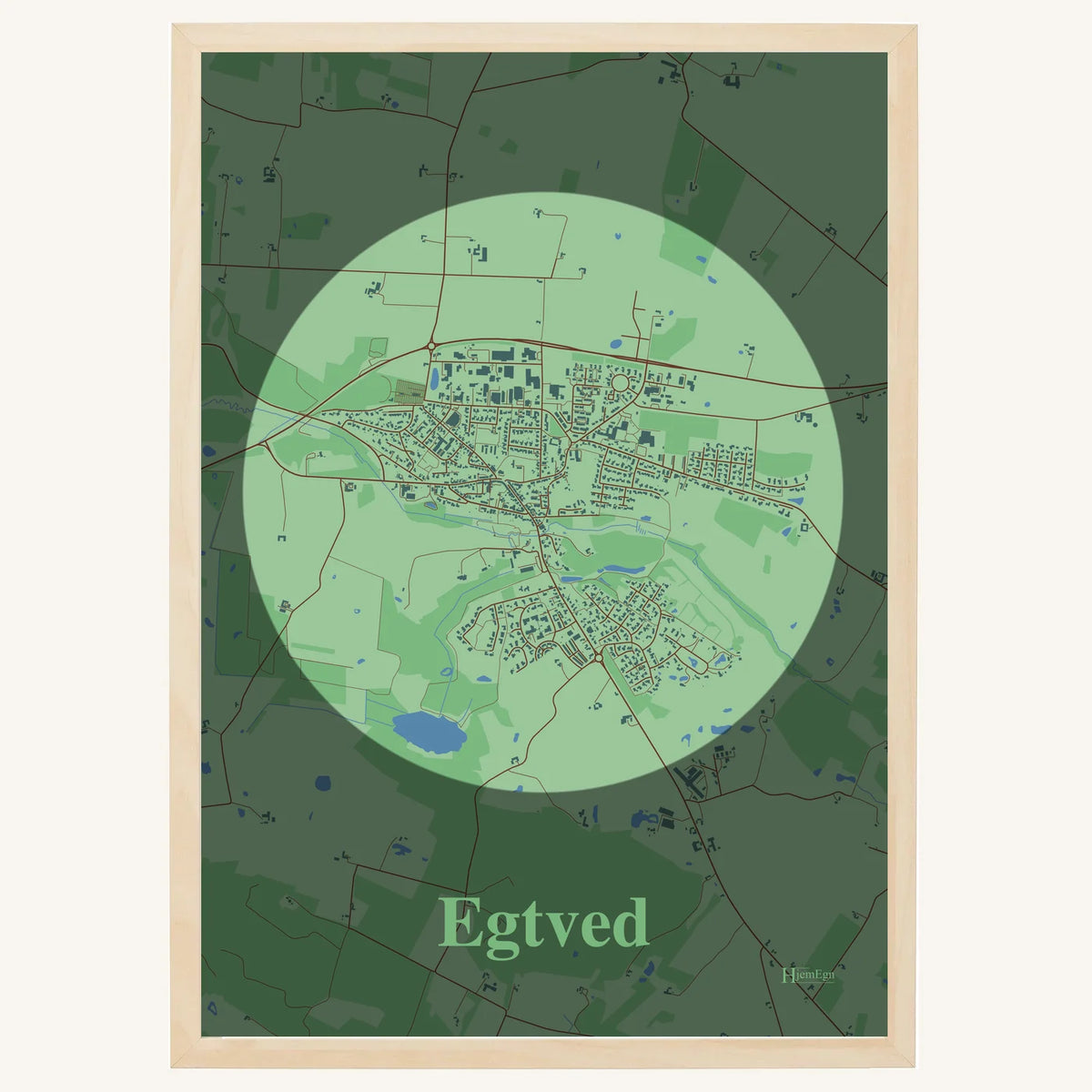 Egtved Plakat – Lys pastel grøn