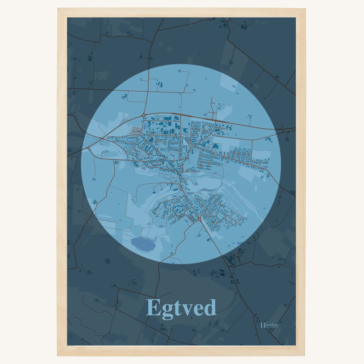 Egtved Plakat – Lys pastel blå