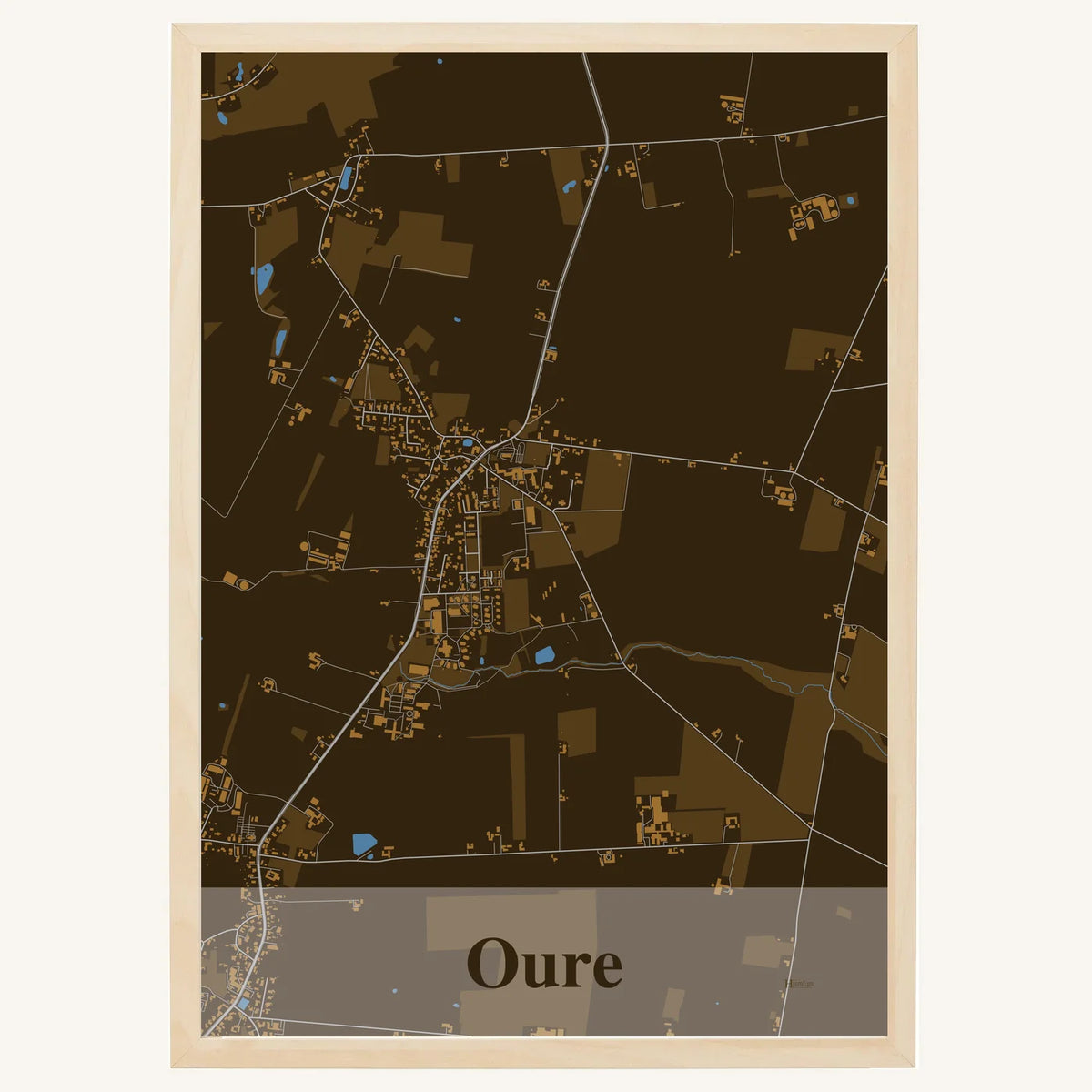 Oure plakat – Firkantet 2026 – Mørk brun