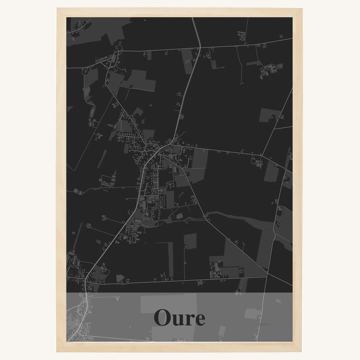 Oure plakat – Firkantet 2026 – Mørk grå