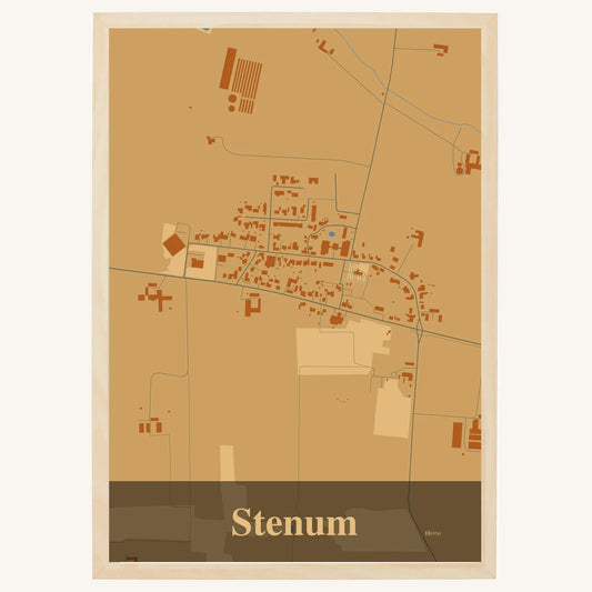 Stenum Plakat – Lys pastel brun