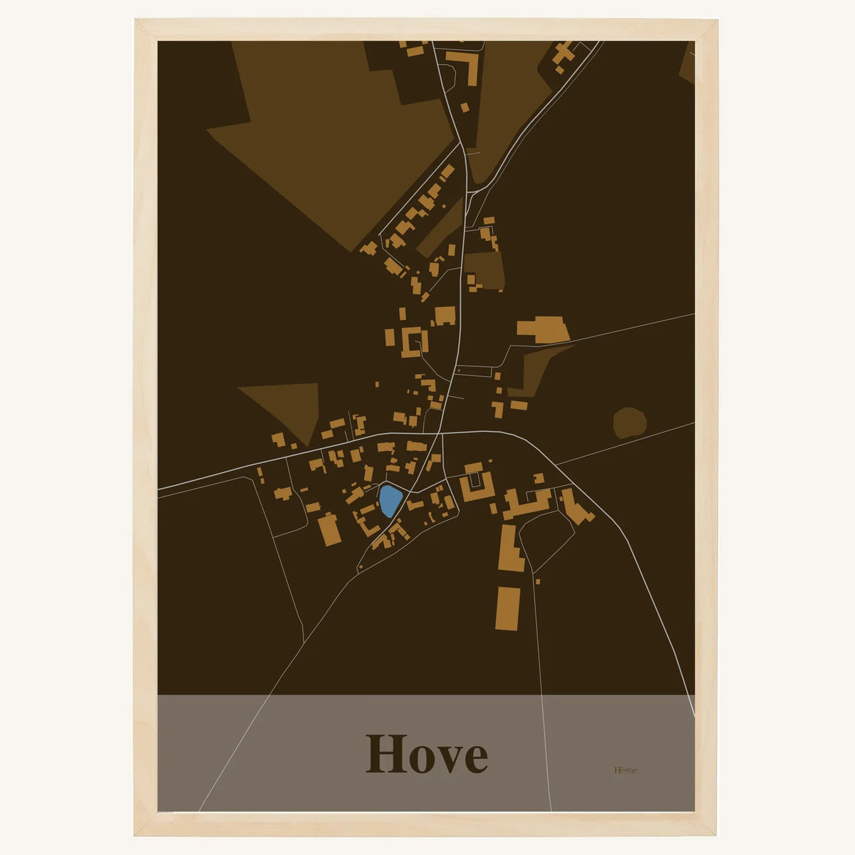 Hove plakat – Firkantet 2026 – Mørk brun