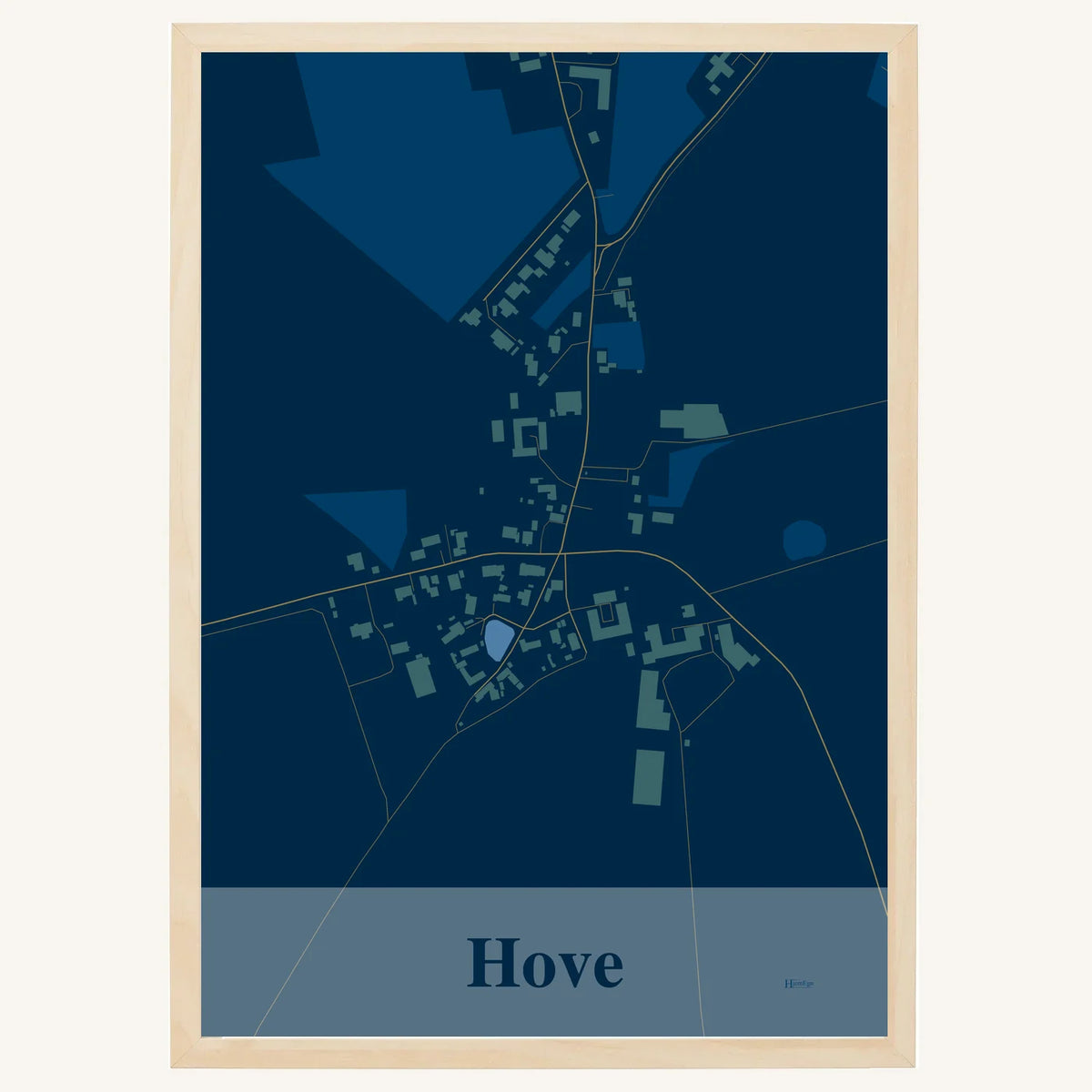 Hove plakat – Firkantet 2026 – Mørk blå