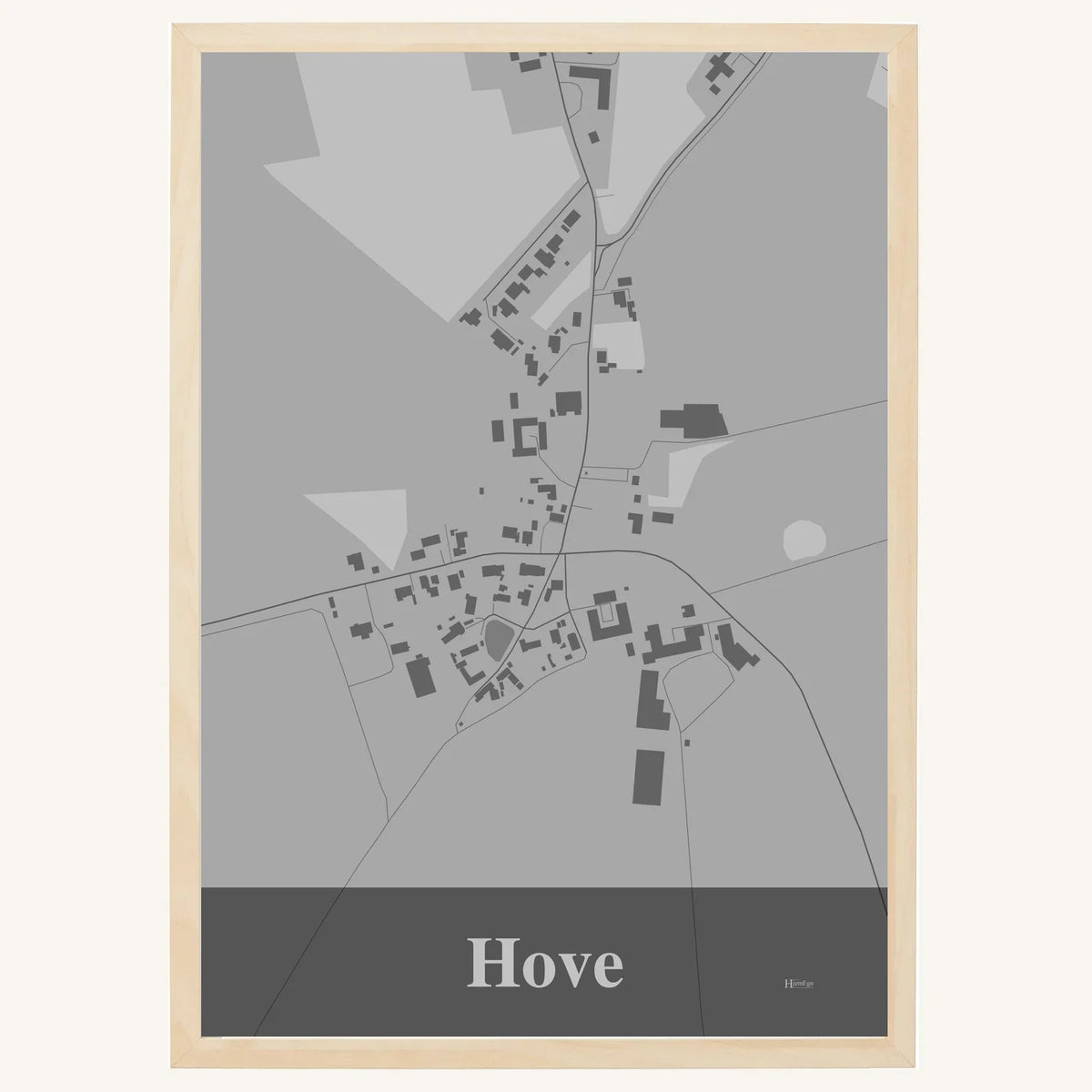 Hove plakat – Firkantet 2026 – Lys pastel grå