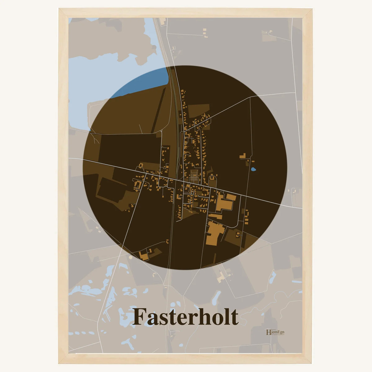 Fasterholt plakat – Centrum 2026 – Mørk brun