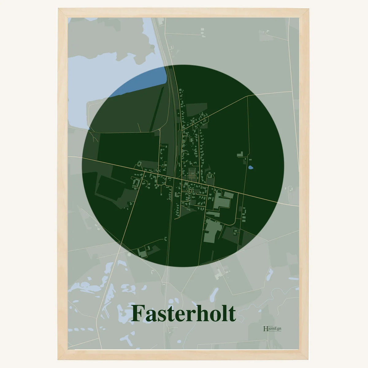 Fasterholt plakat – Centrum 2026 – Mørk grøn