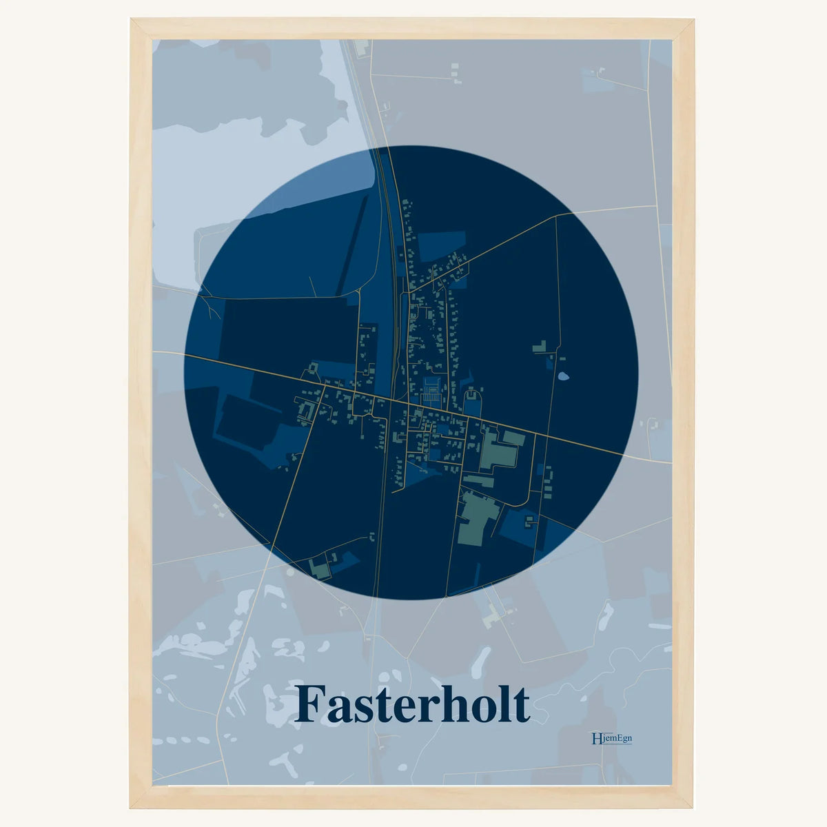 Fasterholt plakat – Centrum 2026 – Mørk blå