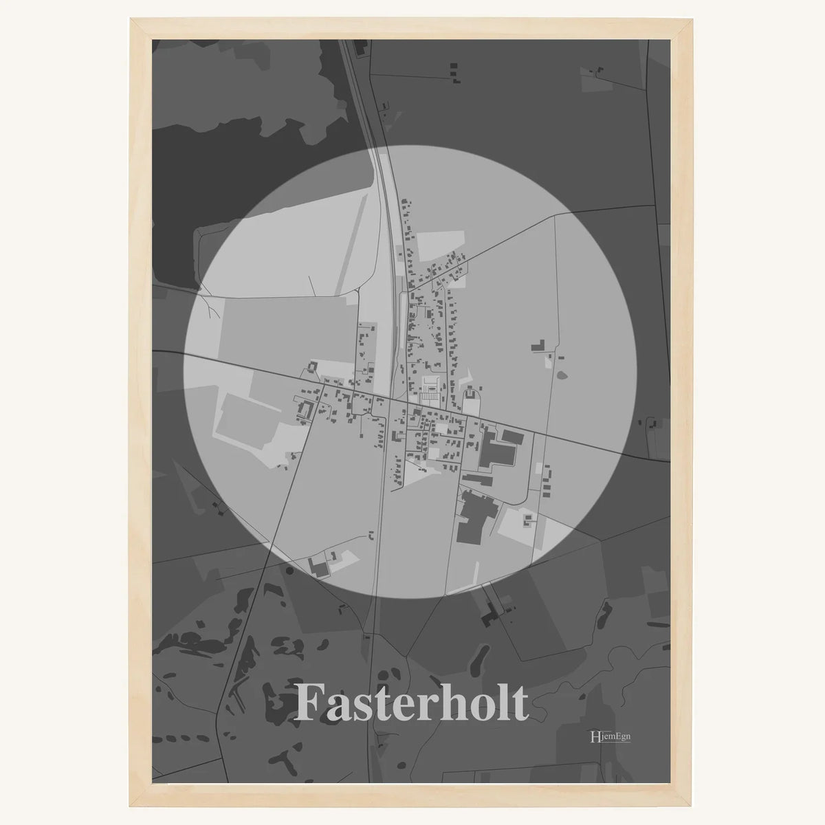 Fasterholt plakat – Centrum 2026 – Lys pastel grå