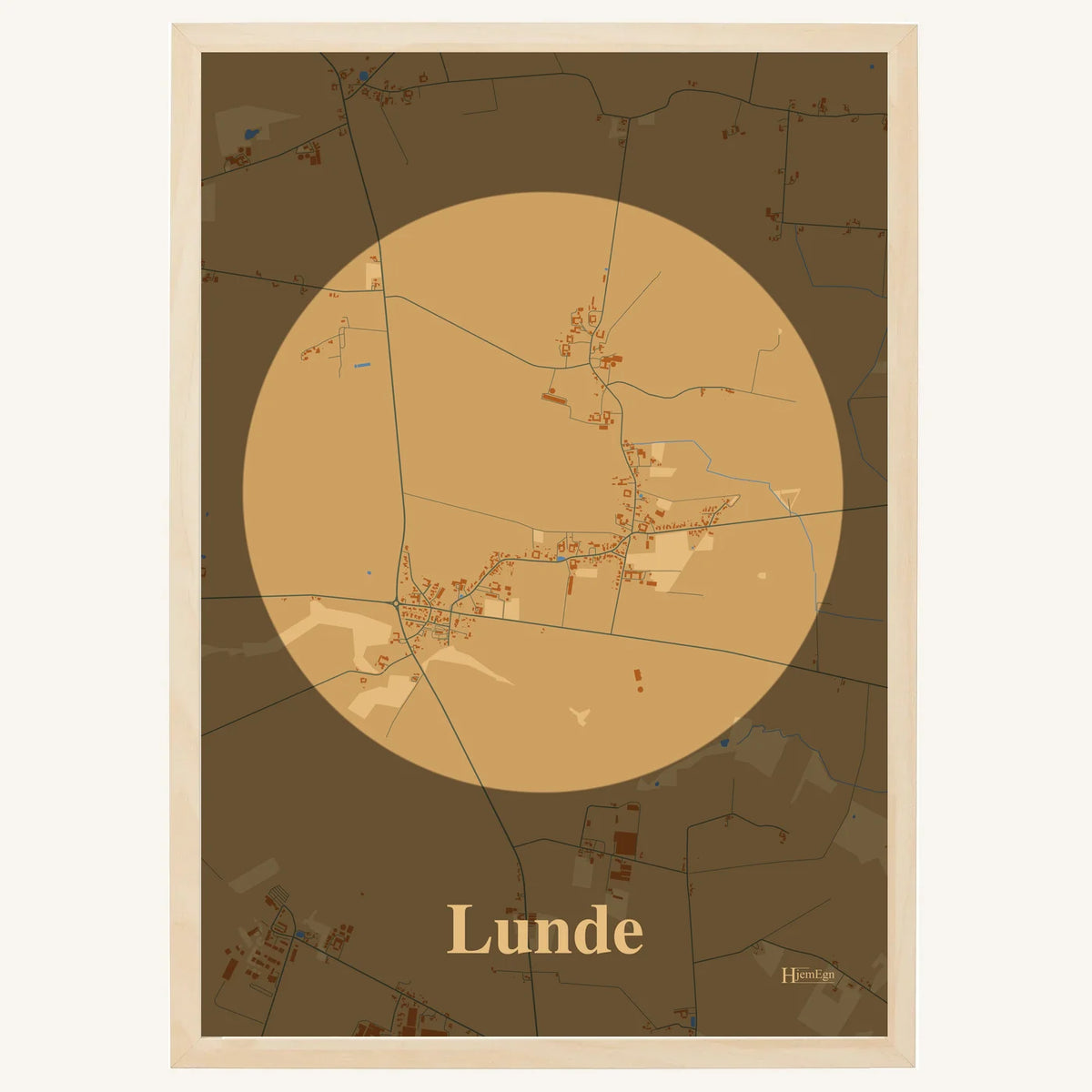Lunde plakat – Centrum 2026 – Lys pastel brun