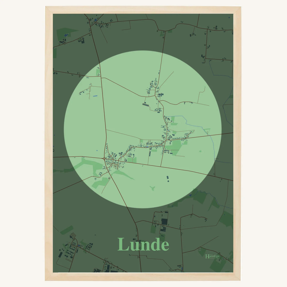 Lunde plakat – Centrum 2026 – Lys pastel grøn