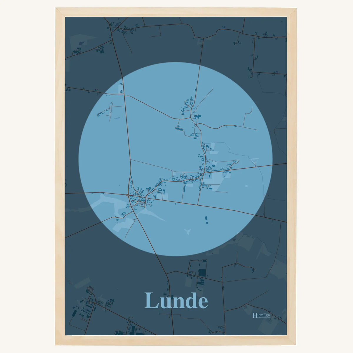 Lunde plakat – Centrum 2026 – Lys pastel blå