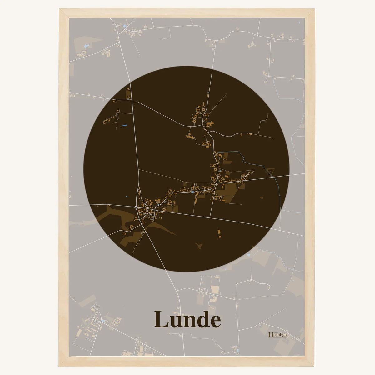Lunde plakat – Centrum 2026 – Mørk brun