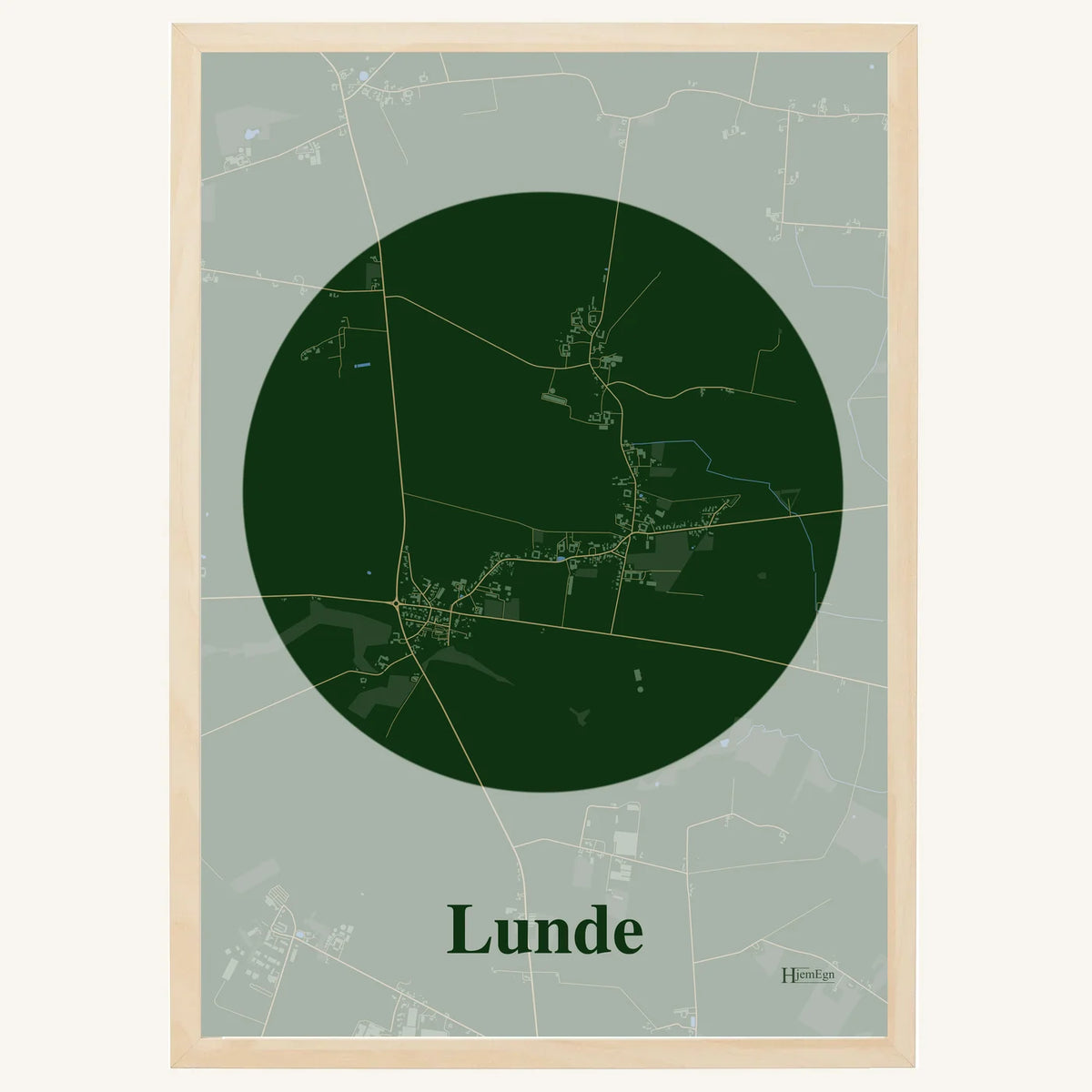 Lunde plakat – Centrum 2026 – Mørk grøn