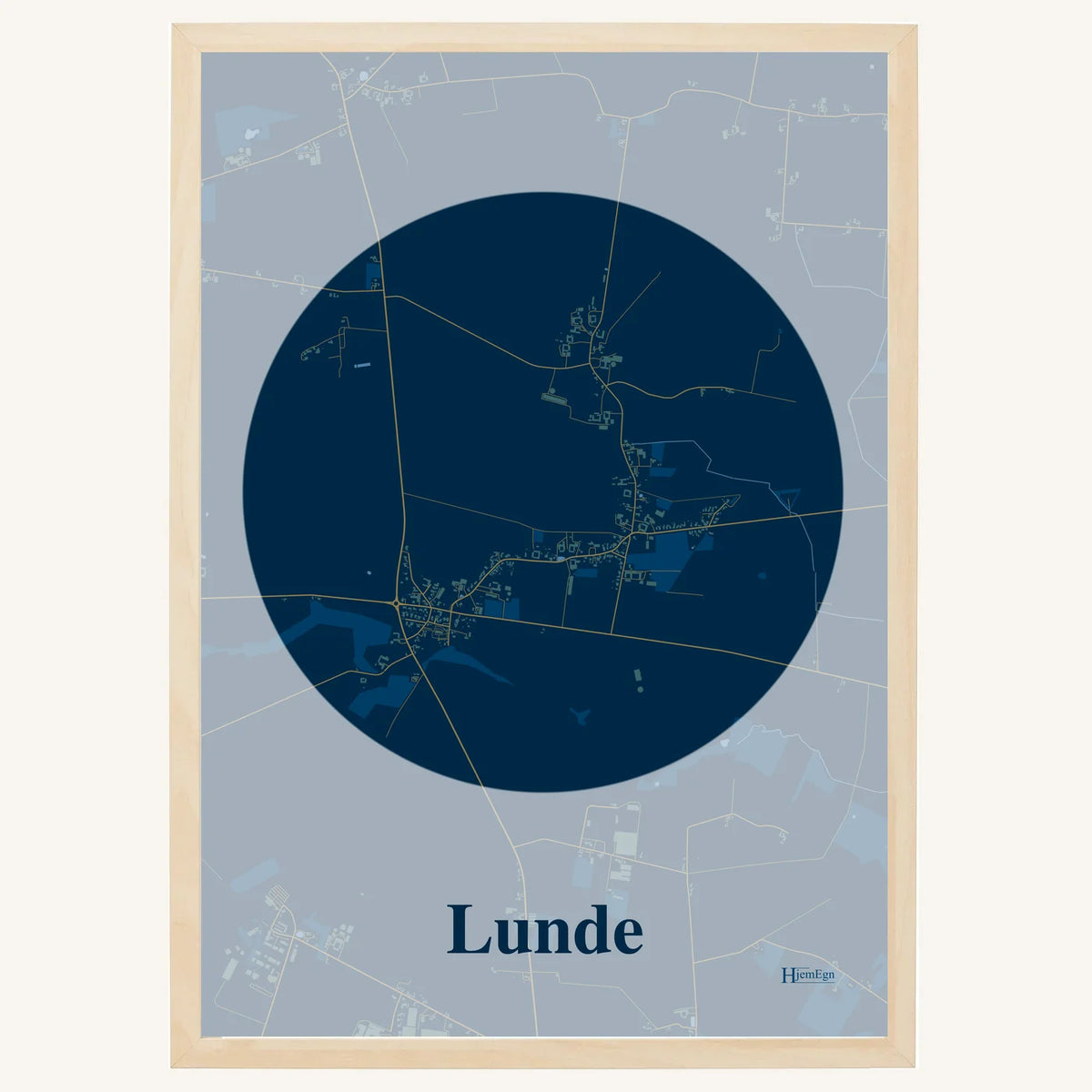 Lunde plakat – Centrum 2026 – Mørk blå