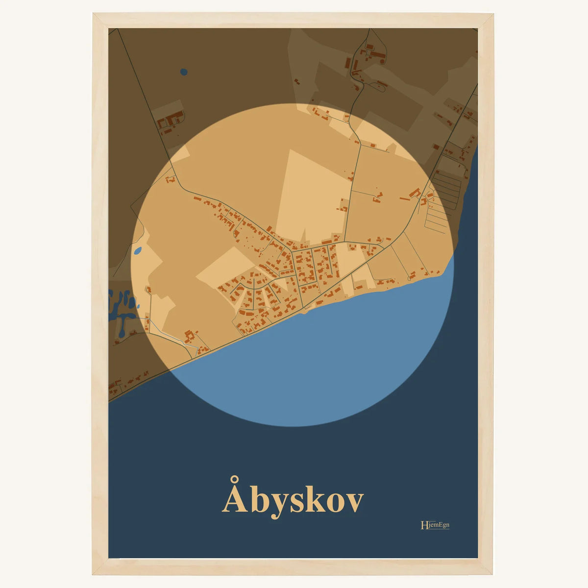 Åbyskov plakat – Centrum 2026 – Lys pastel brun