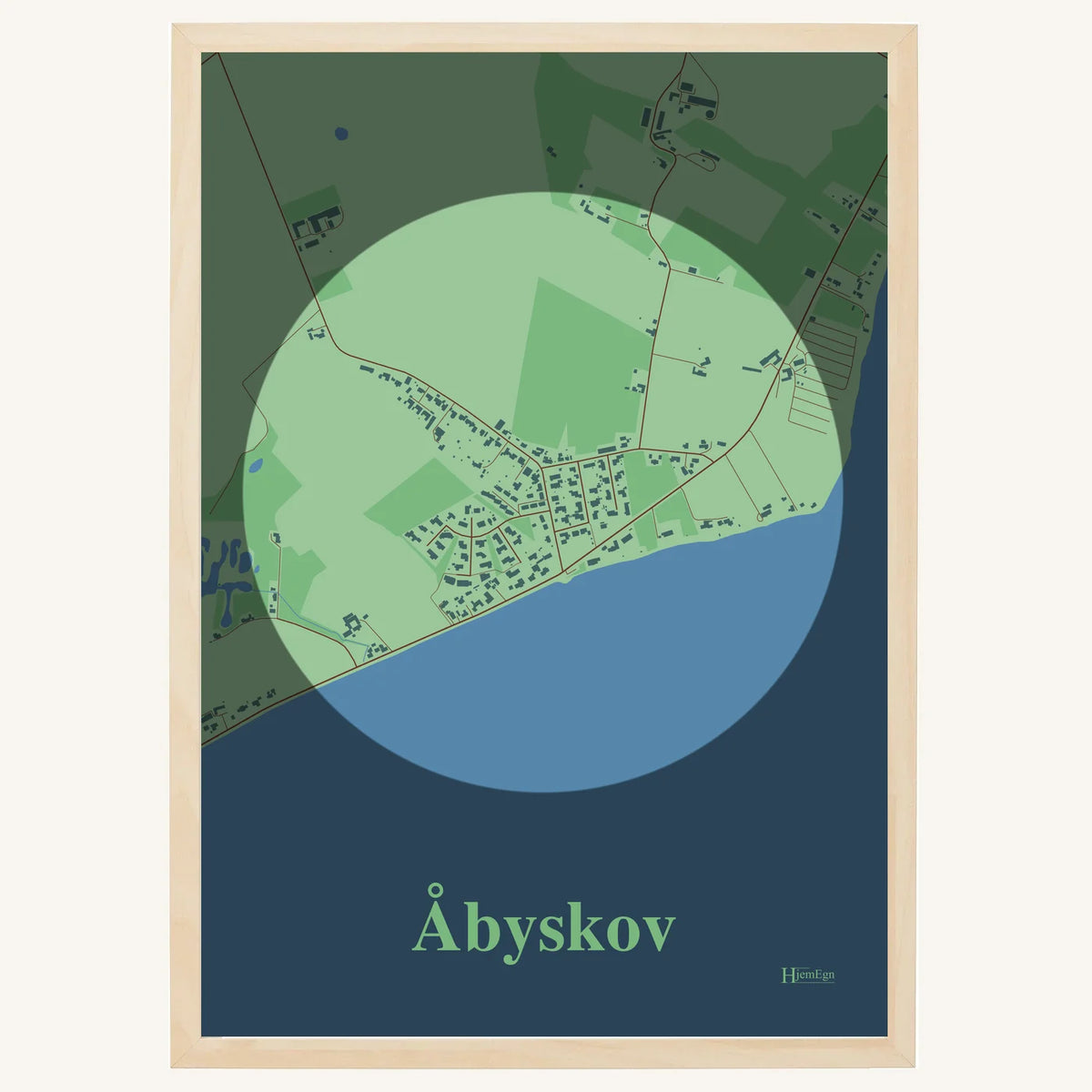 Åbyskov plakat – Centrum 2026 – Lys pastel grøn