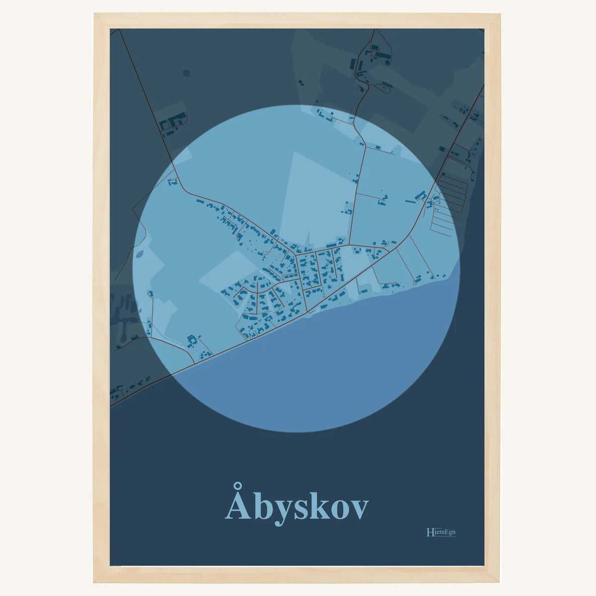 Åbyskov plakat – Centrum 2026 – Lys pastel blå